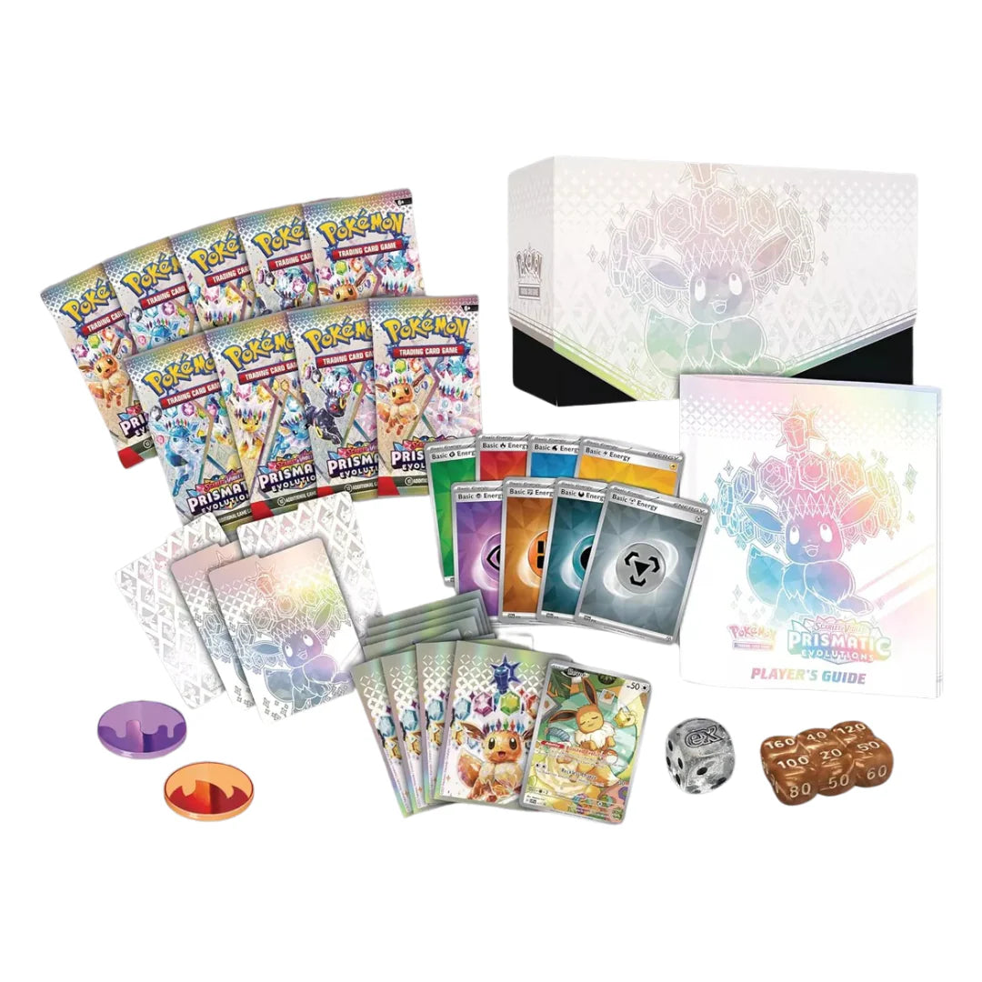 Elite Trainer Box – Prismatic Evolutions (ENG) – 9 sobres + Carta promo Eevee