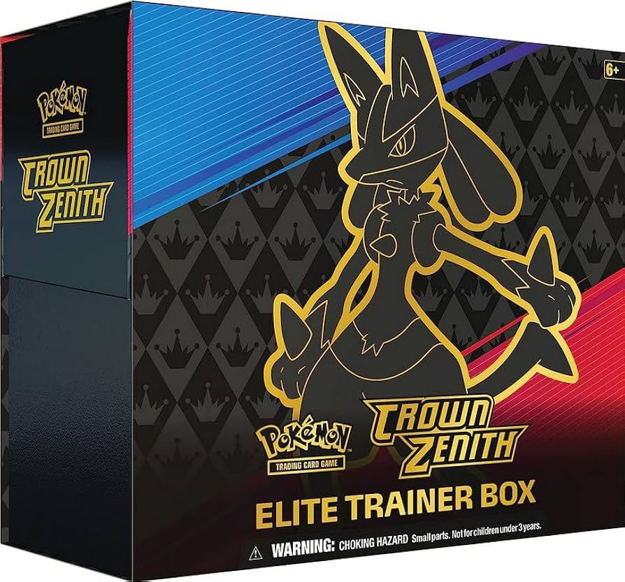 Elite Trainer Box – Crown Zenith (ENG) – Incluye 10 sobres + Lucario VSTAR Promo