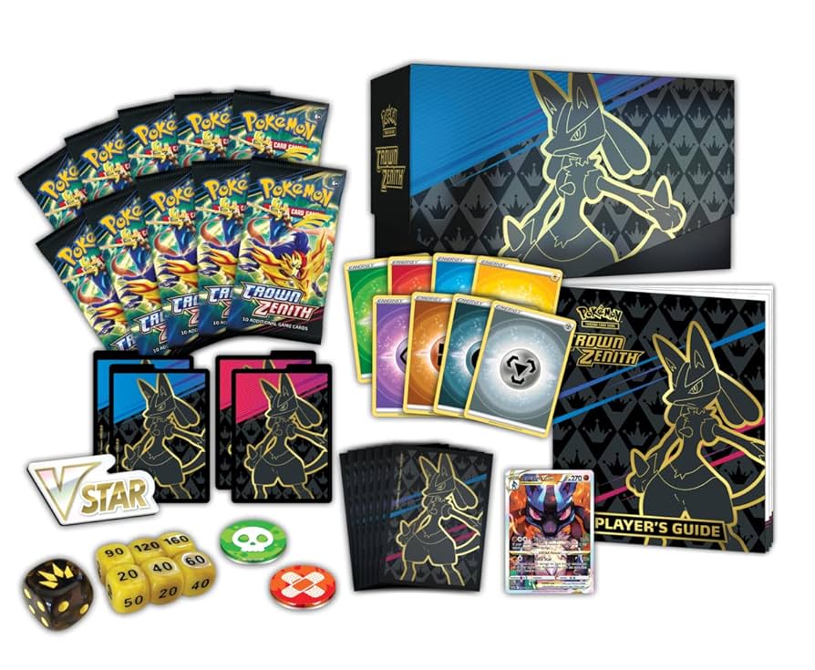 Elite Trainer Box – Crown Zenith (ENG) – Incluye 10 sobres + Lucario VSTAR Promo